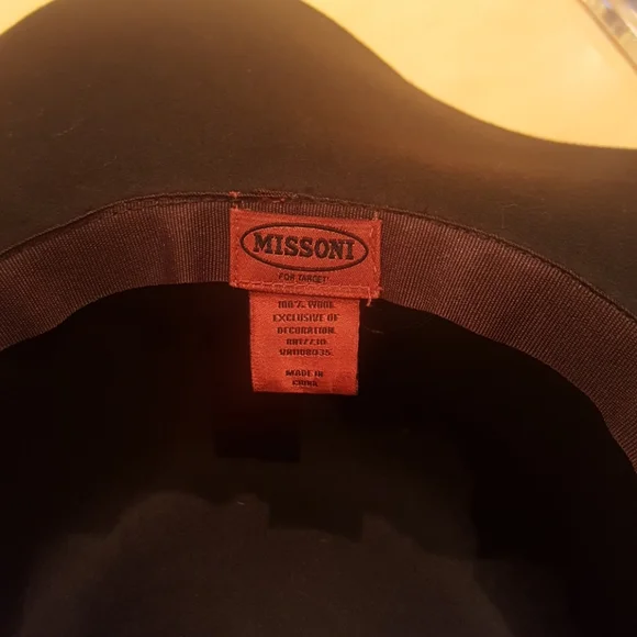 Missoni for Target Brown Felt Hat. New - Picture 4 of 7